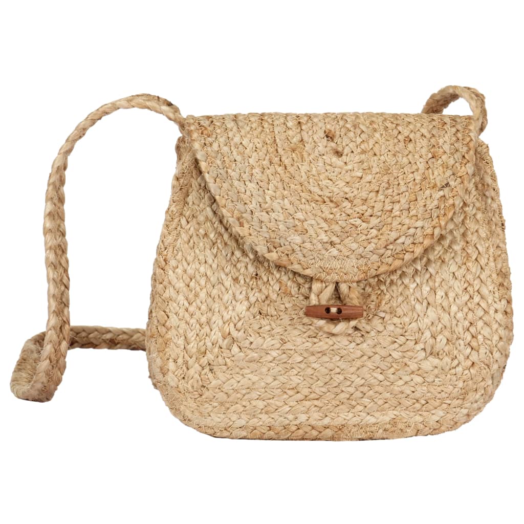 vidaXL Schoudertas handgemaakt jute natuurlijk vidaXL Schoudertas handgemaakt jute natuurlijk