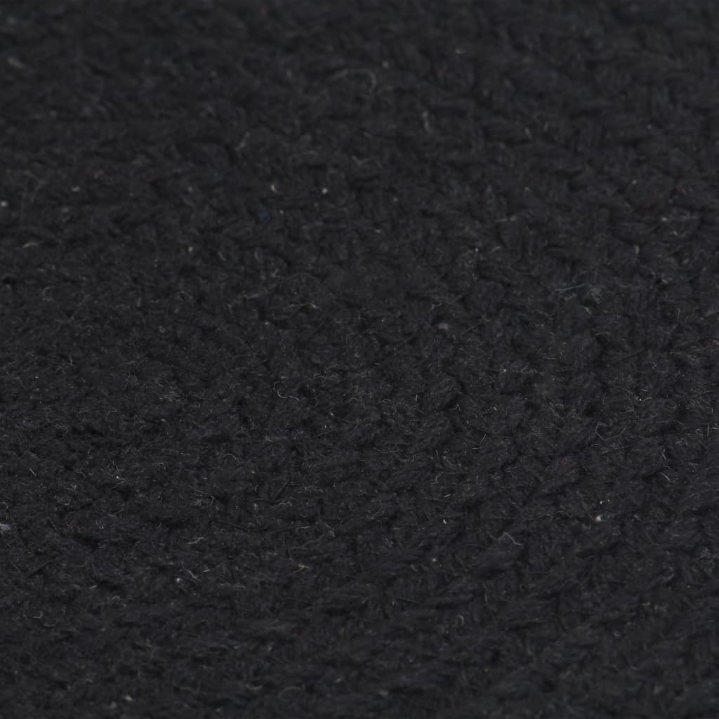  Prestierania 6 ks čierne 38 cm bavlnené okrúhle