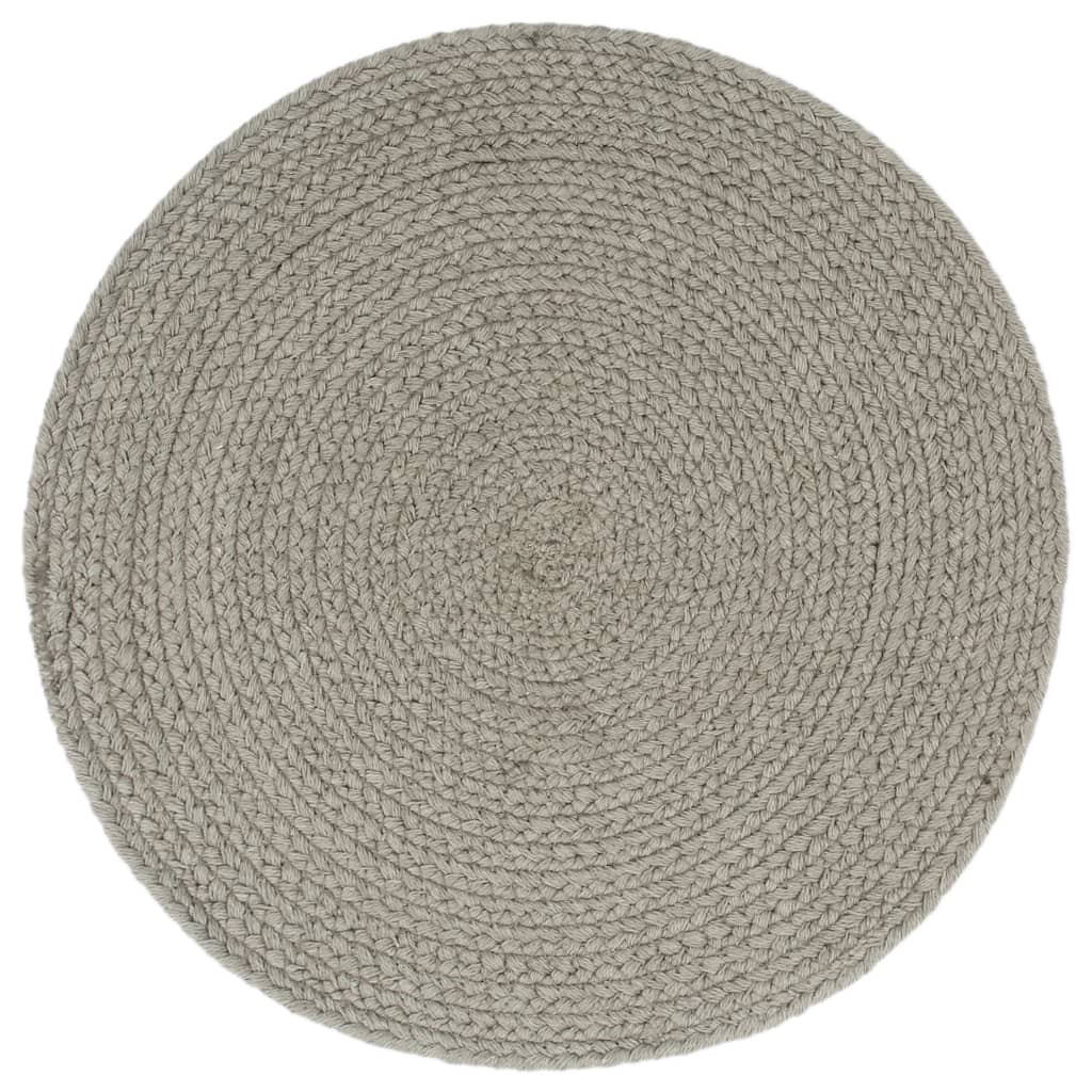  Prestierania 4 ks sivé 38 cm bavlnené okrúhle