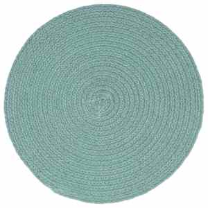 vidaXL Placemats 6 st rond 38 cm katoen effen groen