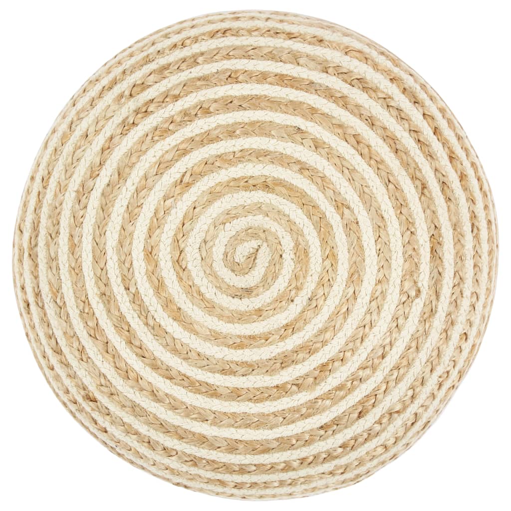 vidaXL Poef handgemaakt 45x30 cm jute afbeelding