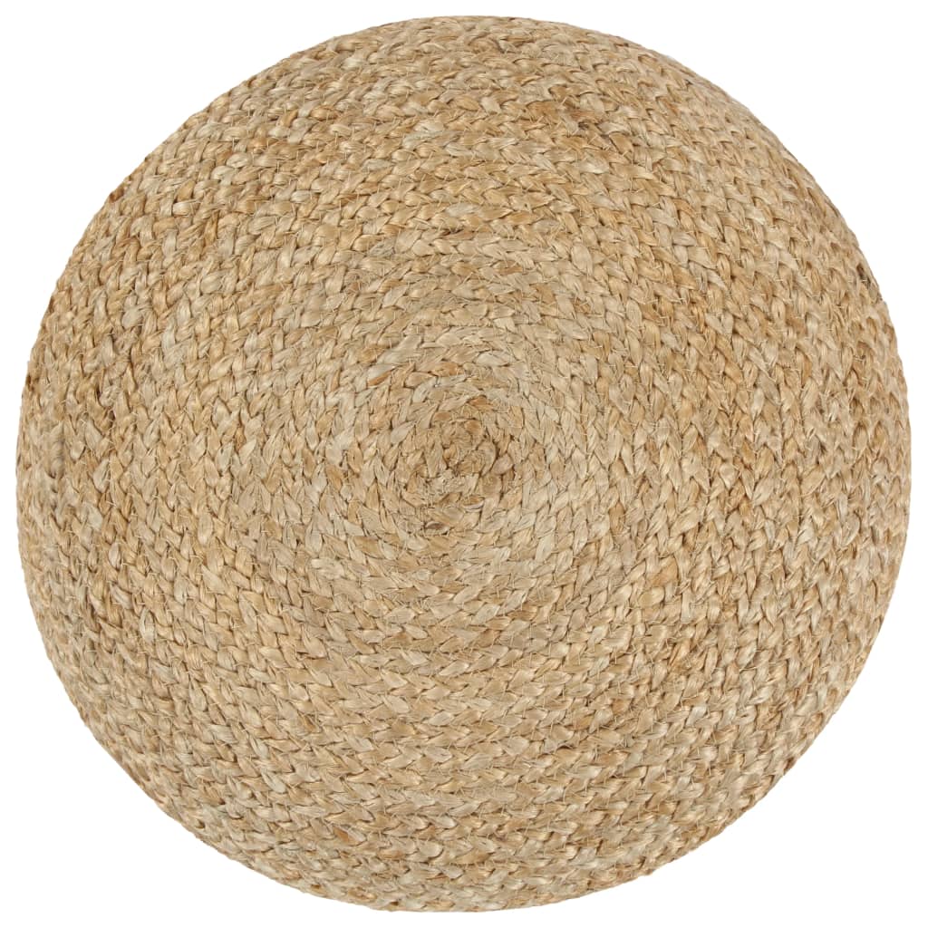 vidaXL Pouf fait à la main Gris 40 x 45 cm Jute