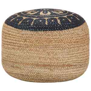 Tabure ročno izdelan moder 45x30 cm juta