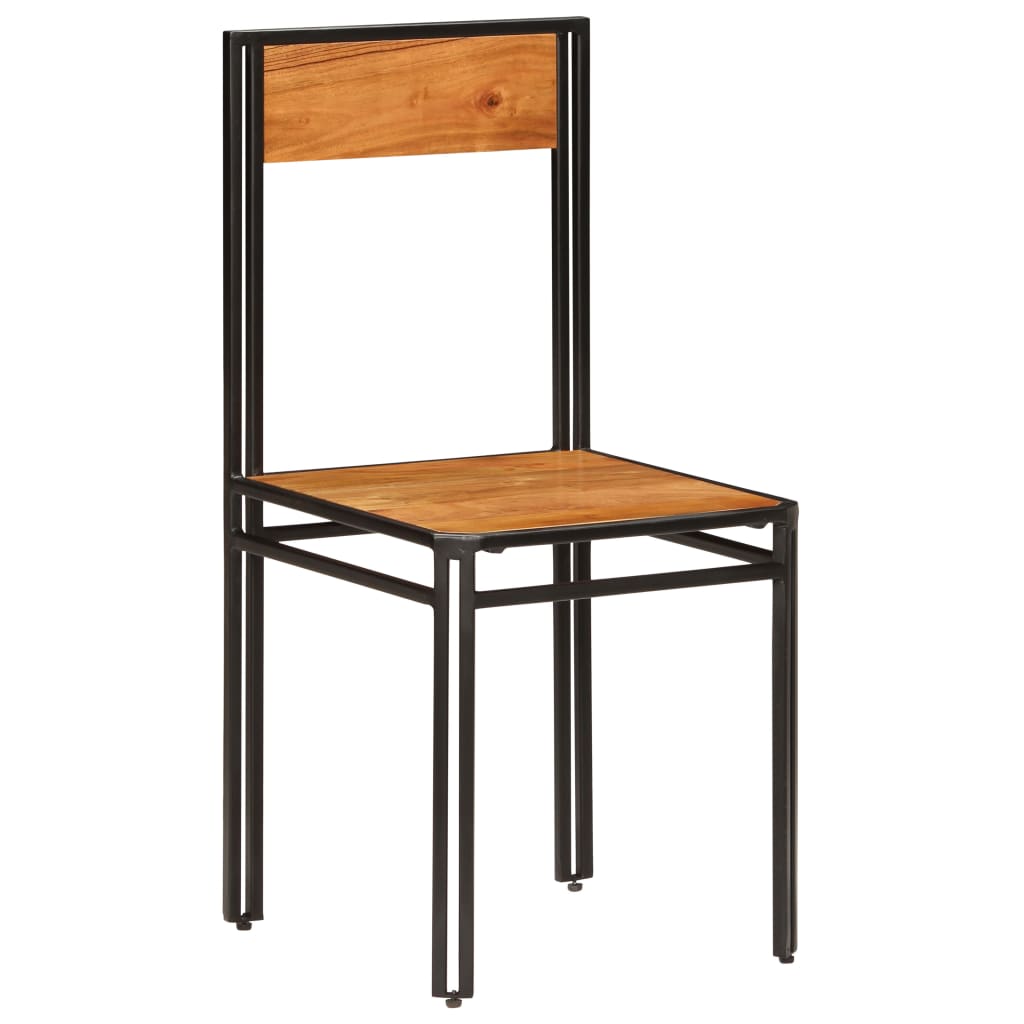 vidaXL Eetkamerstoelen 6 st massief acaciahout