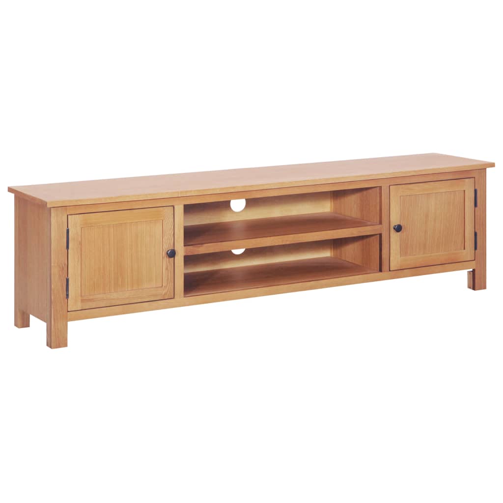 TV Cabinet 165x36x46 cm Solid Oak Wood