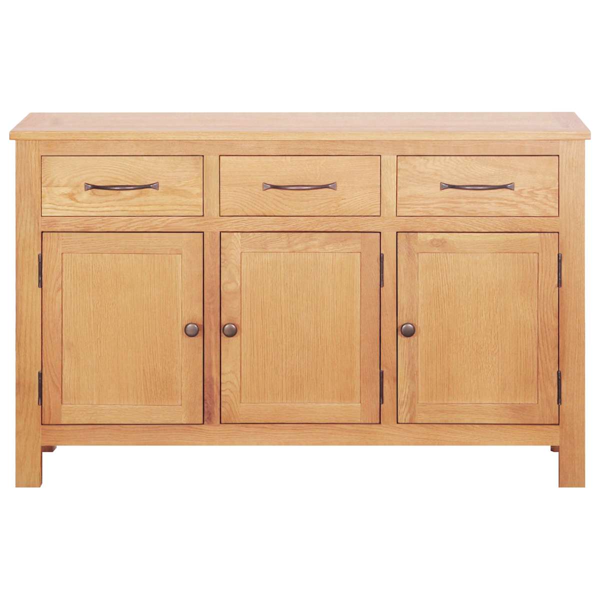 Sideboard Brun 112 x 33.5 x 70 cm Solid egetræ - Billede 3
