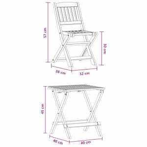 3dílný bistro set pro děti masivní eukalyptové dřevo - obrázek 10