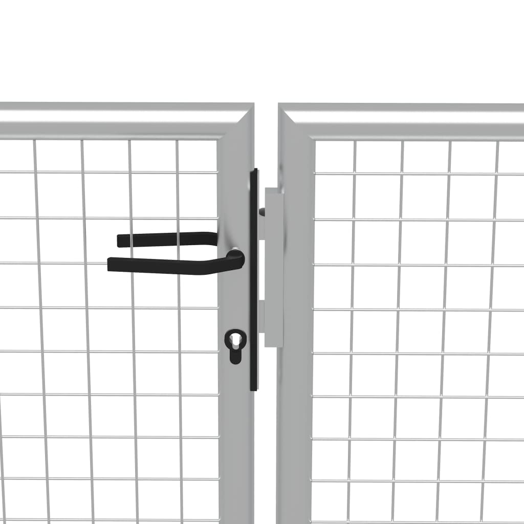 Thumbnail - vidaXL Gartentor Verzinkter Stahl 415 x 200 cm Silbern
