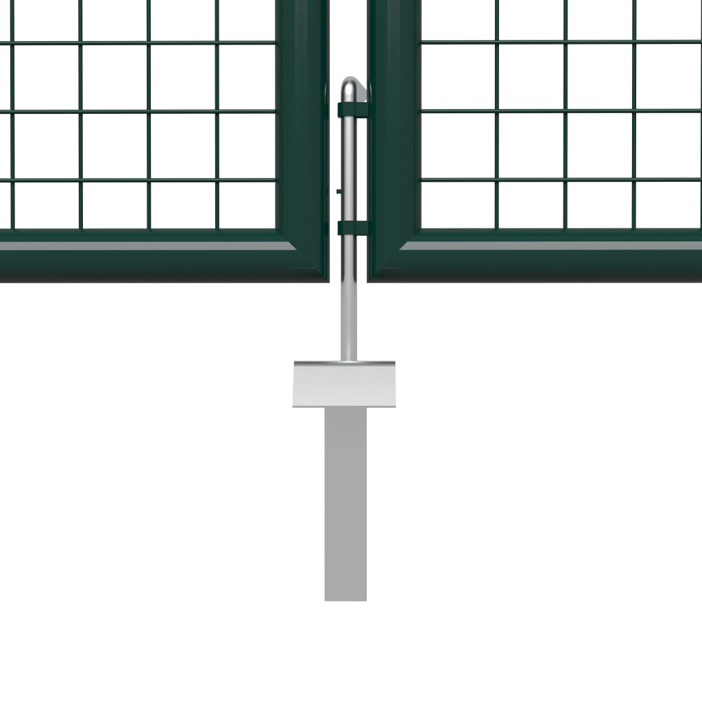 Thumbnail - vidaXL Gartentor Stahl 500×75 cm Grün