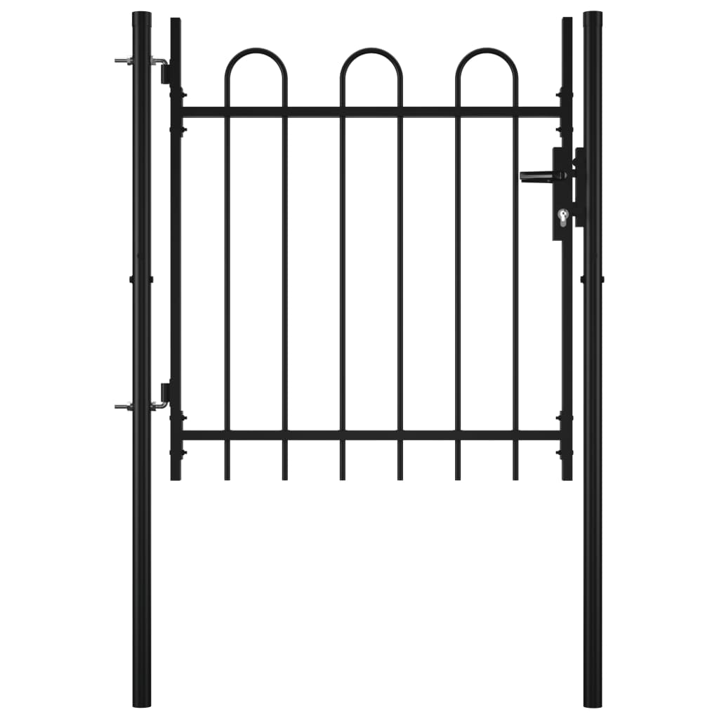 Photos - Tap VidaXL Single Door Fence Gate with Hoop Top 39.4"x29.5" 