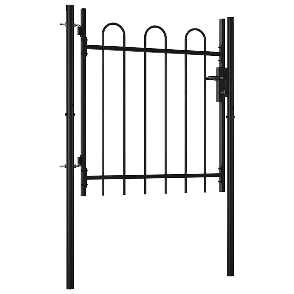 vidaXL Jednokřídlá plotová branka BOXTEL s obručí 100 x 75 cm