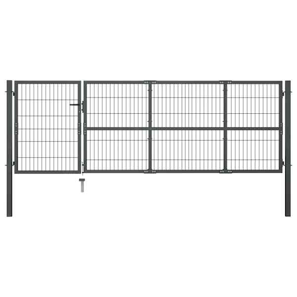 vidaXL aiav&auml;rav postidega, terasest, 350 x 100 cm, antratsiithall
