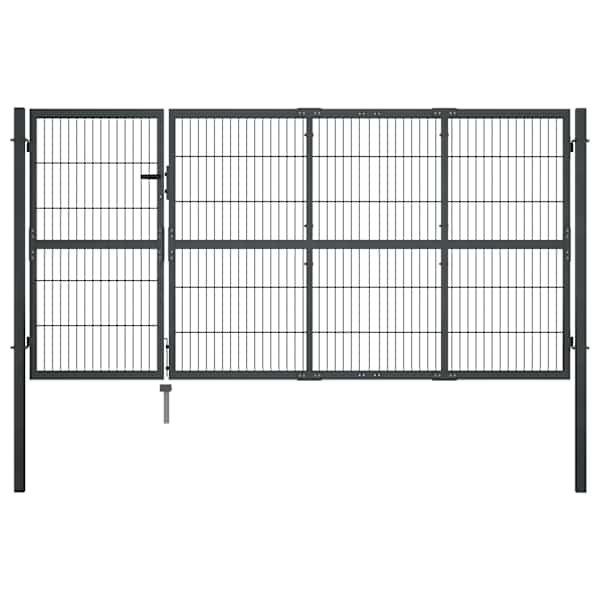vidaXL aiav&auml;rav postidega, terasest, 350 x 120 cm, antratsiithall