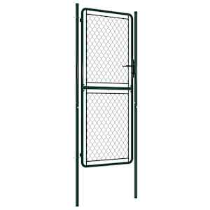 vidaXL Garden Gate Steel 100x175 cm Green