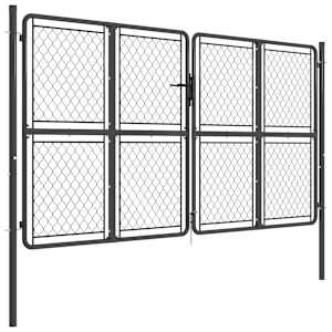 vidaXL Sodo vartai, antracito spalvos, 300x175cm, plienas