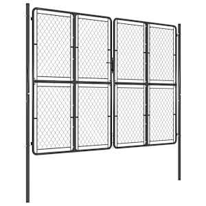 vidaXL Sodo vartai, antracito spalvos, 300x200cm, plienas