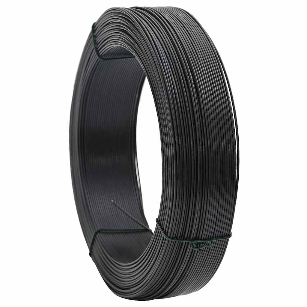 vidaXL Plotový vyvazovací drát 250 m 0,9/1,4 mm ocelový antracitový