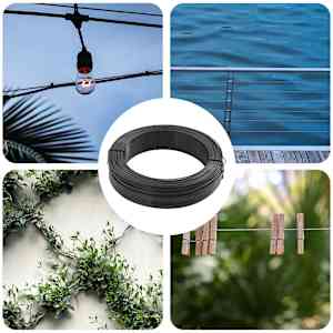 Vezna žica za ograjo 250 m 0,9/1,4 mm jeklo antracitna