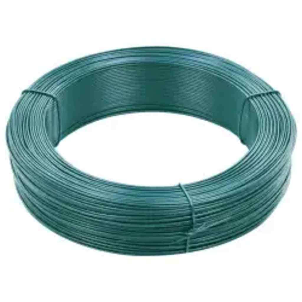 vidaXL Fir de tensionare pentru gard 250 m 1,4/2 mm verde închis, oțel