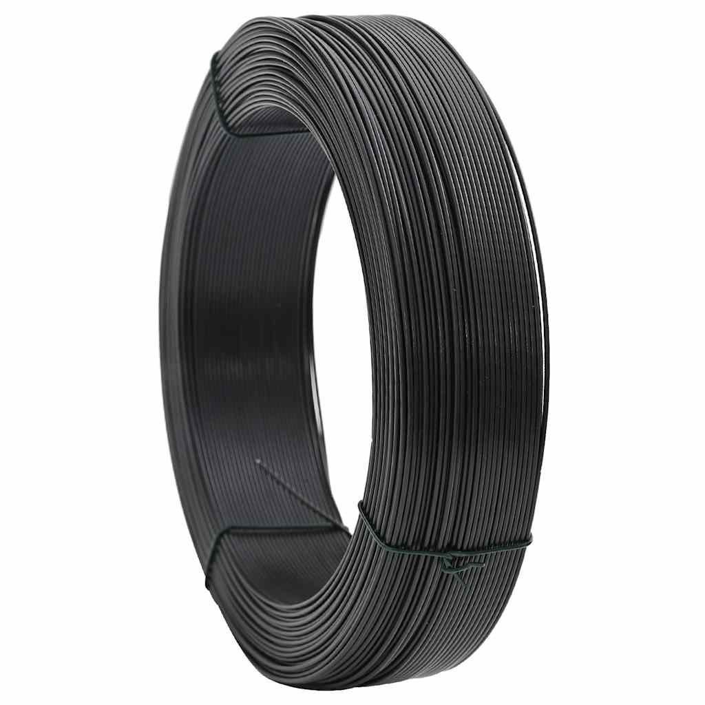 vidaXL Plotový vyvazovací drát 250 m 1,4/2 mm ocelový antracitový