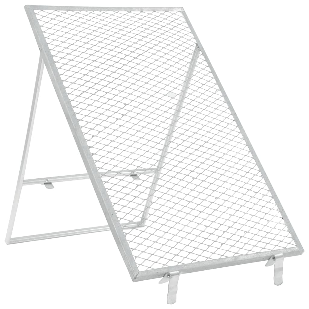 vidaXL Zandrooster 100x60 cm zilverkleurig vidaXL Zandrooster 100x60 cm zilverkleurig
