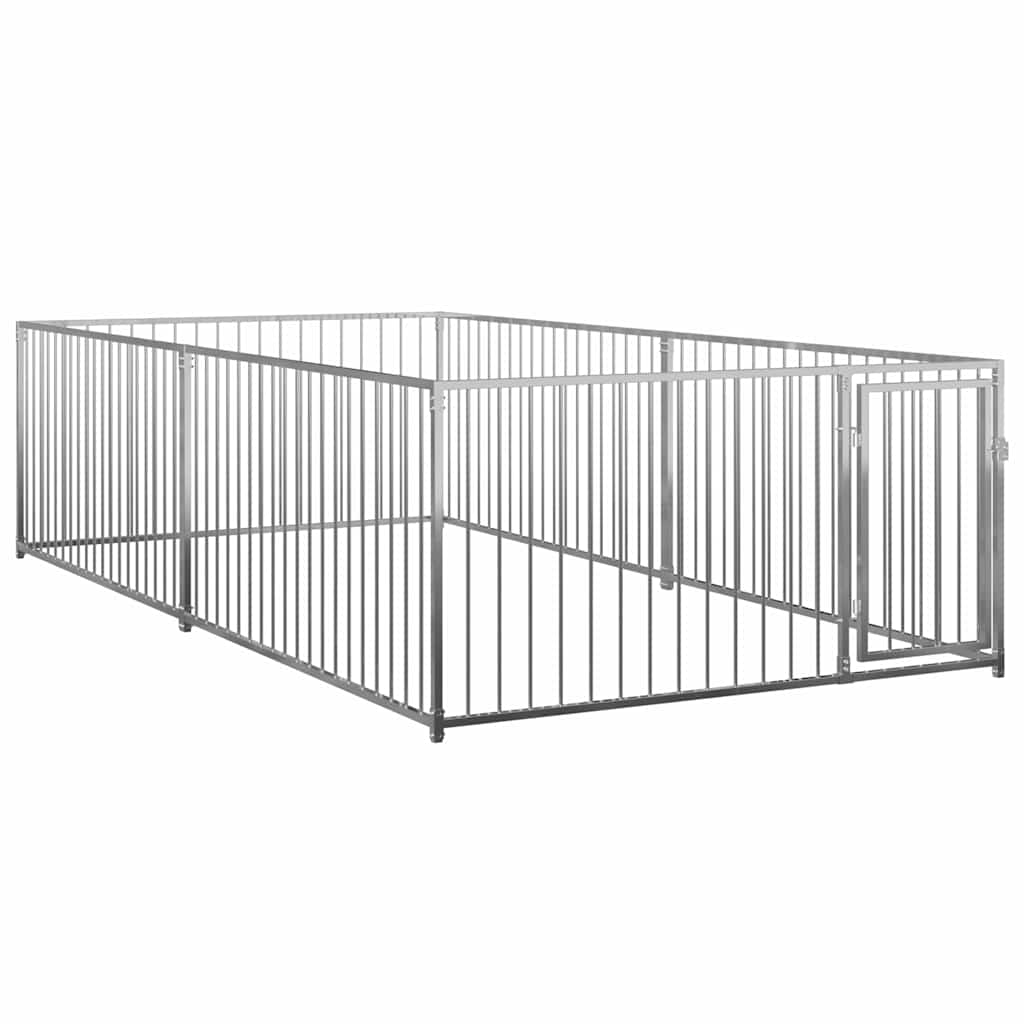 vidaXL Venkovní psí kotec 200 x 400 x 100 cm