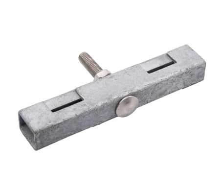 vidaXL Set di Connettori per Griglie da Giardino 10 pz Argento, Argento vidaXL Set di Connettori per Griglie da Giardino 10 pz Argento