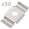 vidaXL aiaklambrid 50 tk, roostevaba teras