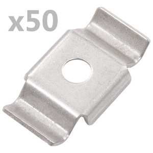 vidaXL aiaklambrid 50 tk, roostevaba teras