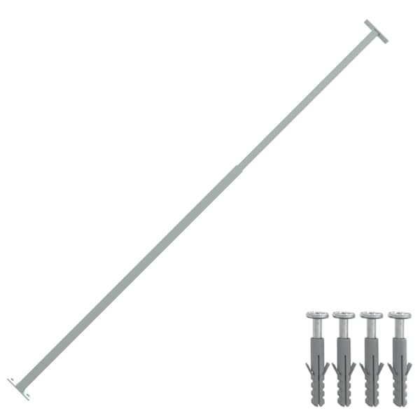 vidaXL reguleeritav turvaaknatrell, 710&ndash;1200 mm