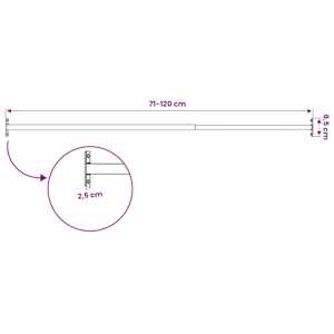 Nastavitelná bezpečnostní zábrana na okno 710–1 200 mm - obrázek 9
