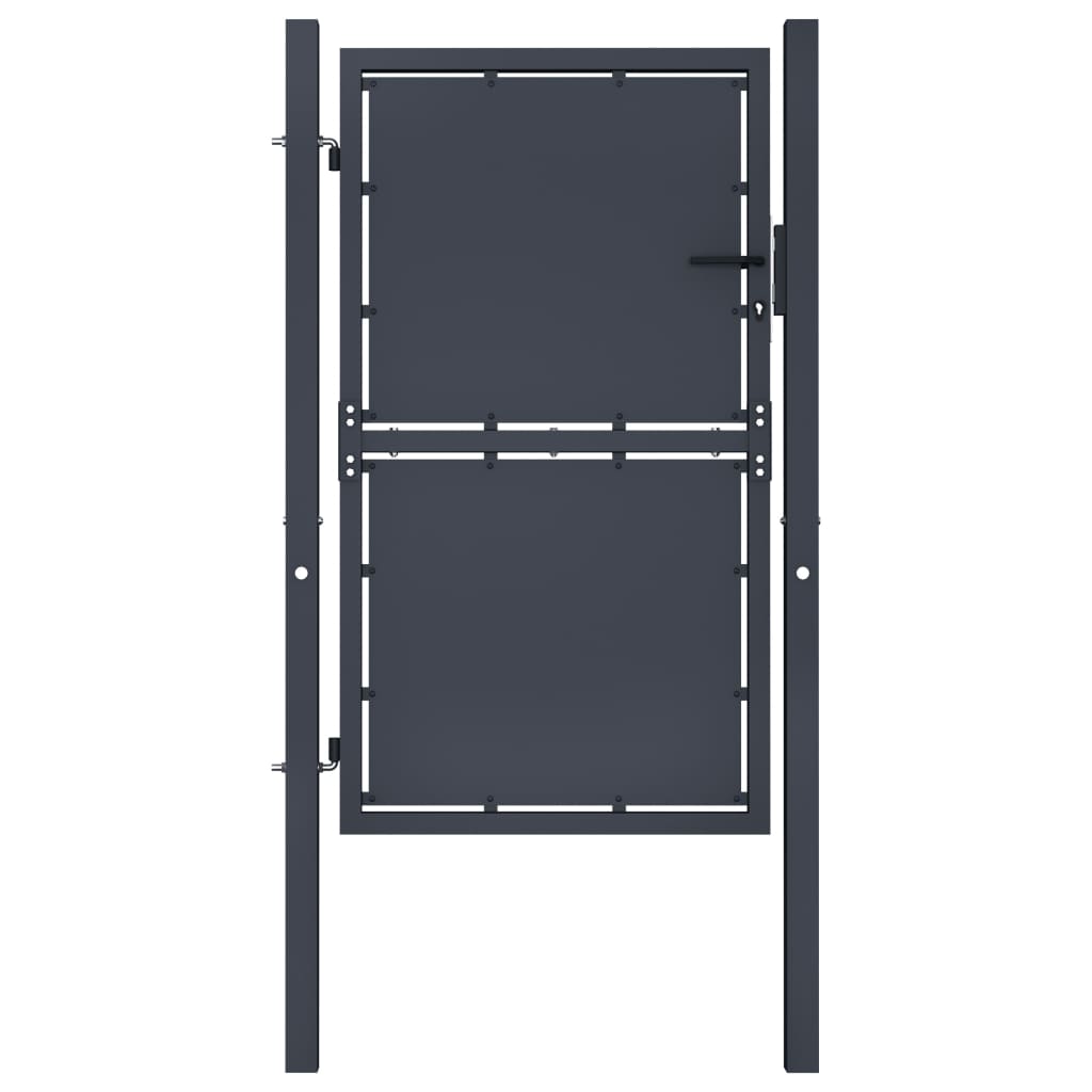 

vidaXL Garden Gate Steel 39.4"x68.9" Anthracite