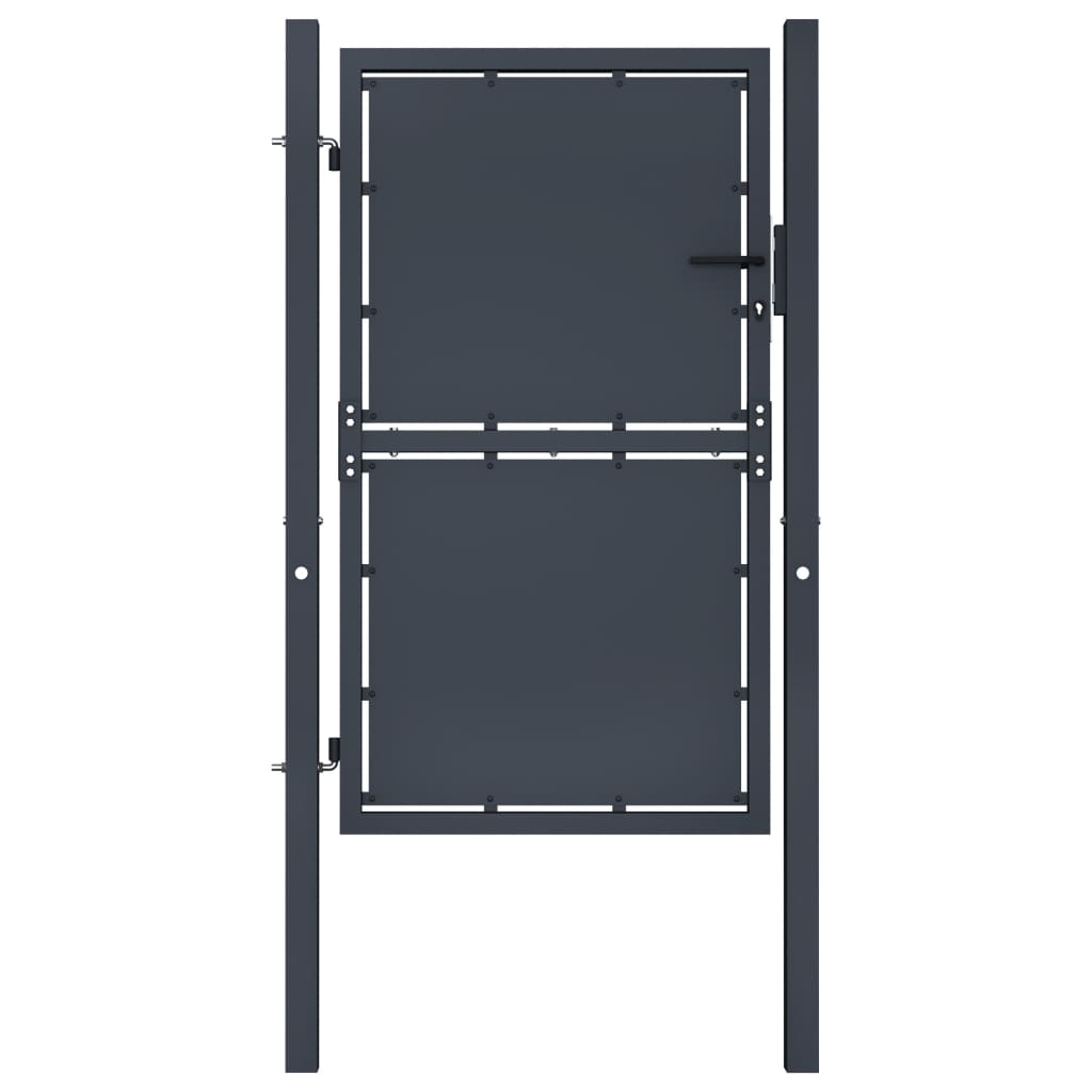 

vidaXL Garden Gate Steel 39.4"x78.7" Anthracite