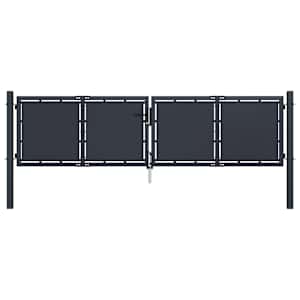 Vrtna vrata iz jekla 300x100 cm antracitna