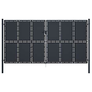 vidaXL aiav&auml;rav, terasest, 400 x 200 cm, antratsiithall