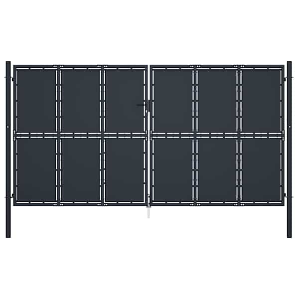 vidaXL aiav&auml;rav, terasest, 400 x 200 cm, antratsiithall