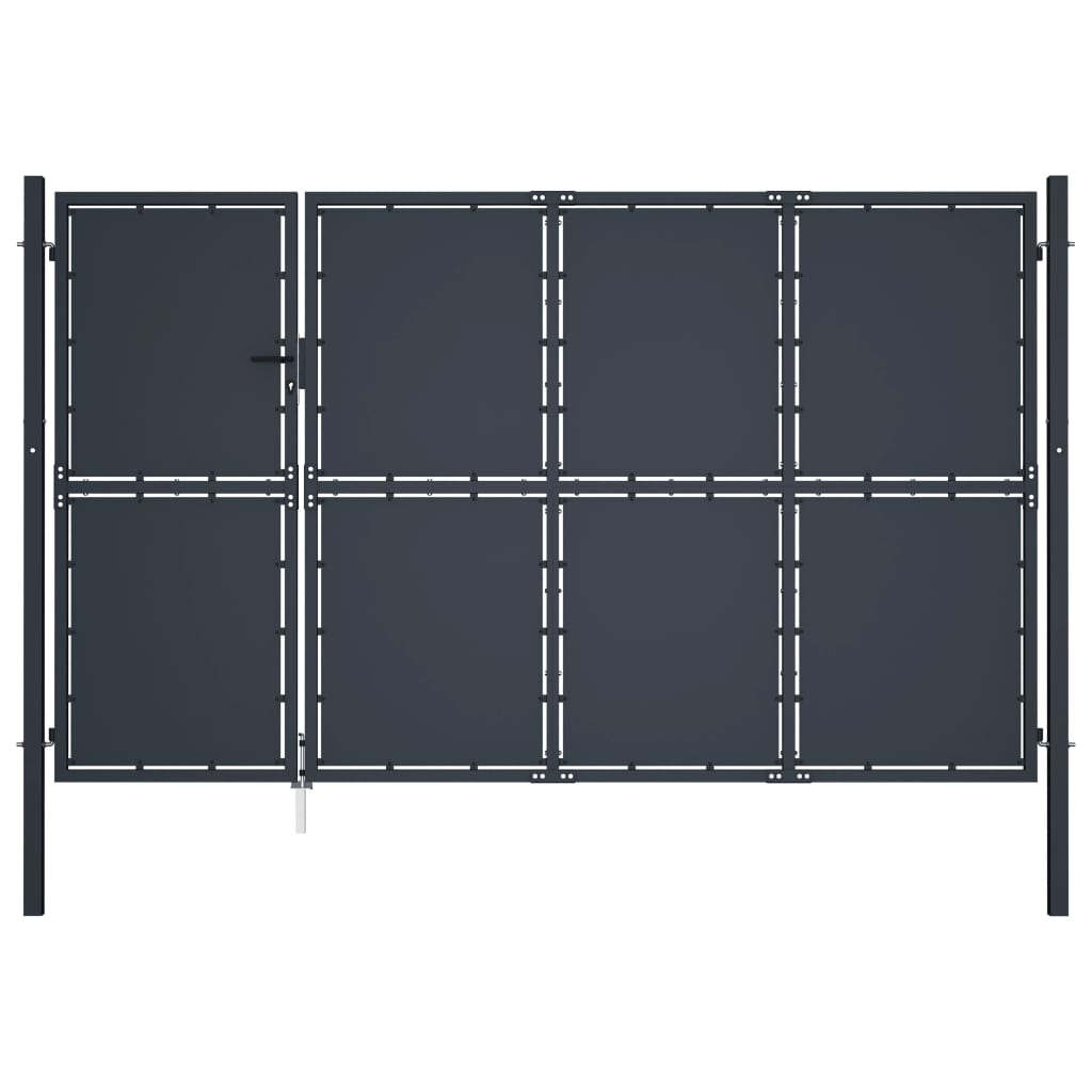 vidaXL ZahradnĂ­ brĂˇna ocel 350 x 150 cm antracitovĂˇ