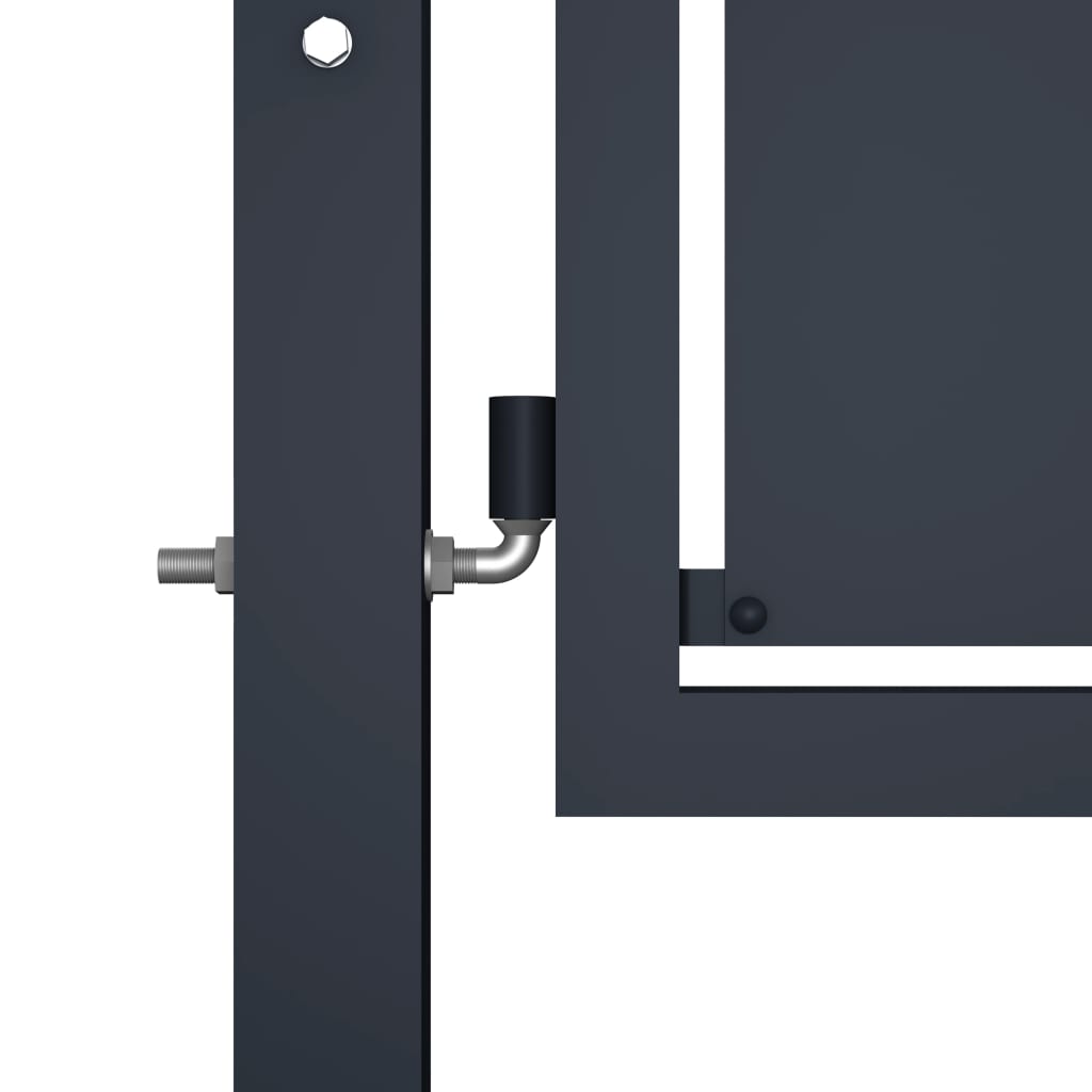 Thumbnail - vidaXL Gartentor Stahl 350 x 150 cm Anthrazit