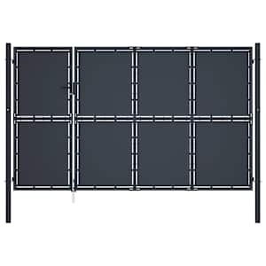 Vrtna vrata iz jekla 350x200 cm antracitna