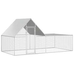 Klec pro kuřata 4 x 2 x 2 m pozinkovaná ocel - obrázek 2