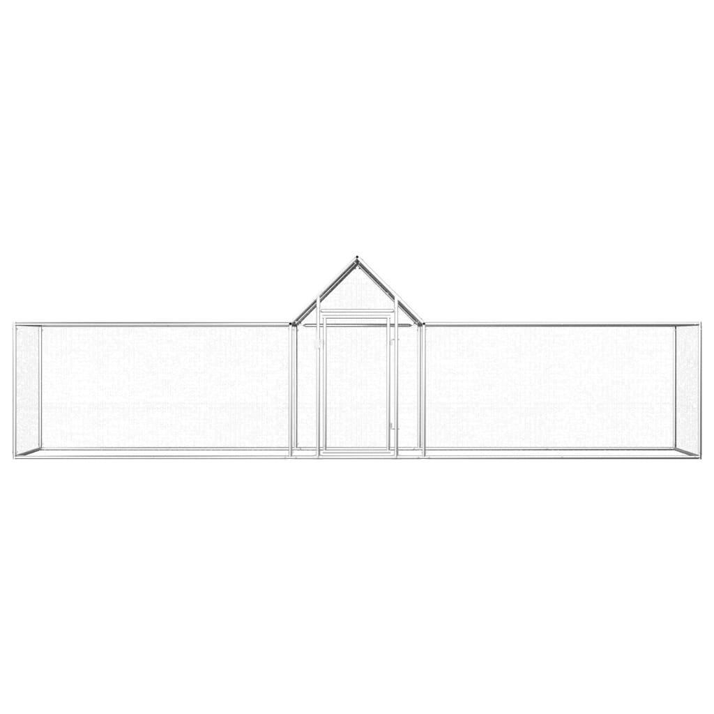 

vidaXL Kippenren 5x1x1,5 m gegalvaniseerd staal