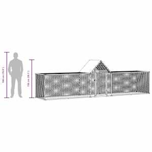 Klec pro kuřata 5 x 1 x 1,5 m pozinkovaná ocel - obrázek 10
