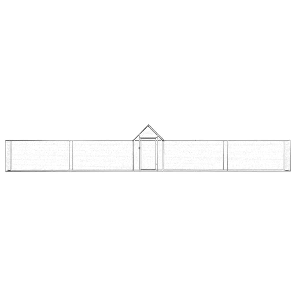 vidaXL Kurín 9x1x1,5 m, pozinkovaná oceľ