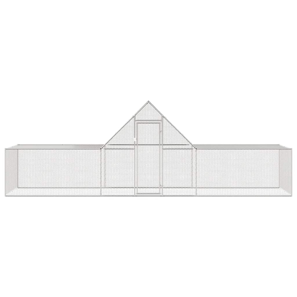 vidaXL Kurín 6x2x2 m, pozinkovaná oceľ