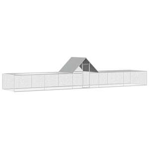 Klec pro kuřata 10 x 2 x 2 m pozinkovaná ocel - obrázek 2