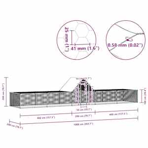 Klec pro kuřata 10 x 2 x 2 m pozinkovaná ocel - obrázek 9