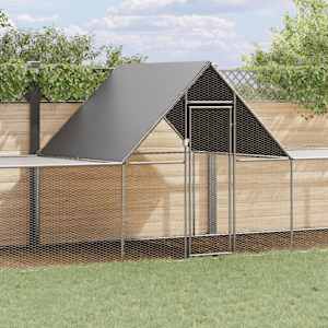 Klec pro kuřata 10 x 2 x 2 m pozinkovaná ocel - obrázek 1