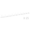 vidaXL seinapiigid 25 tk, teras, 1 m