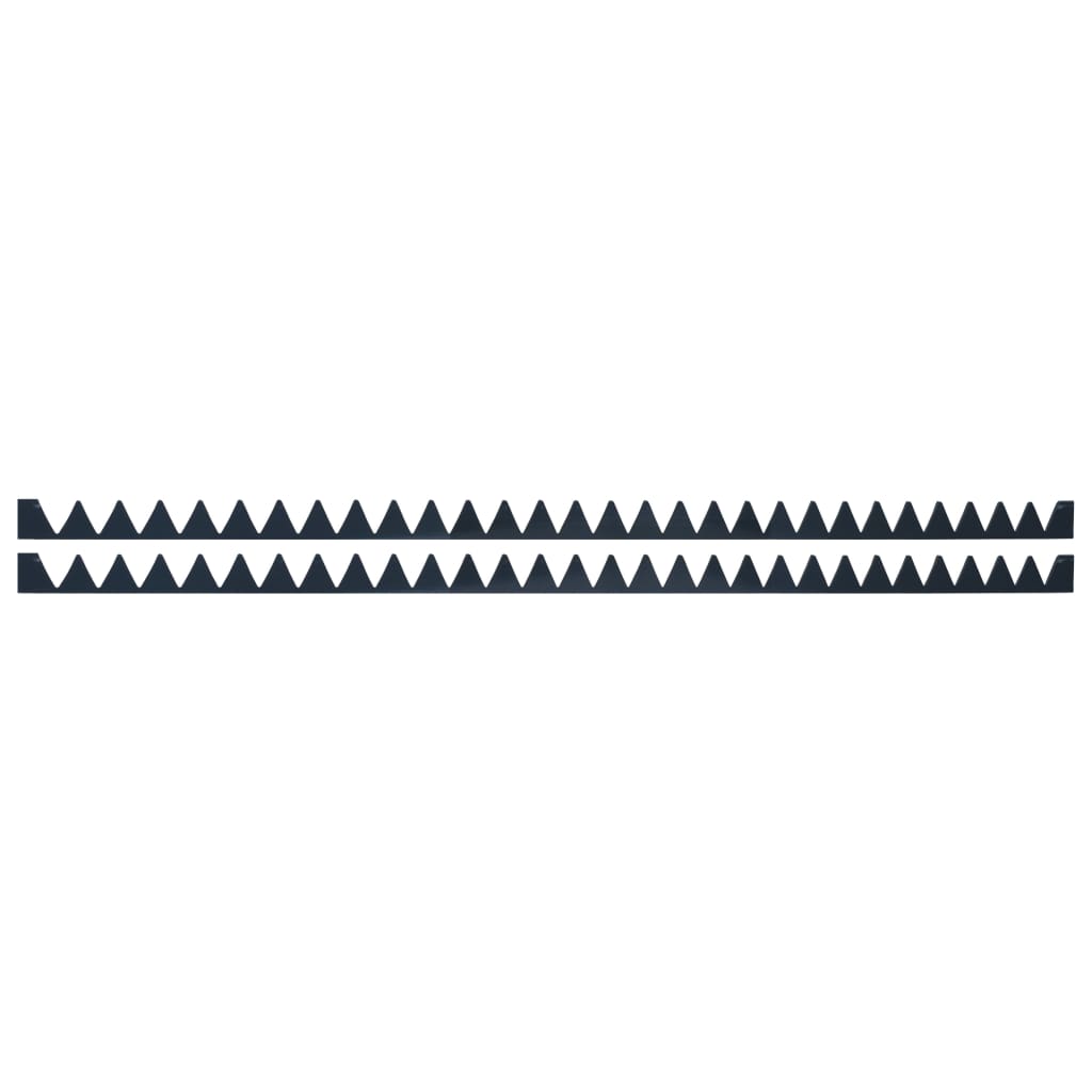 vidaXL Muurspikes 2 st 1 m gegalvaniseerd staal grijs vidaXL Muurspikes 2 st 1 m gegalvaniseerd staal grijs
