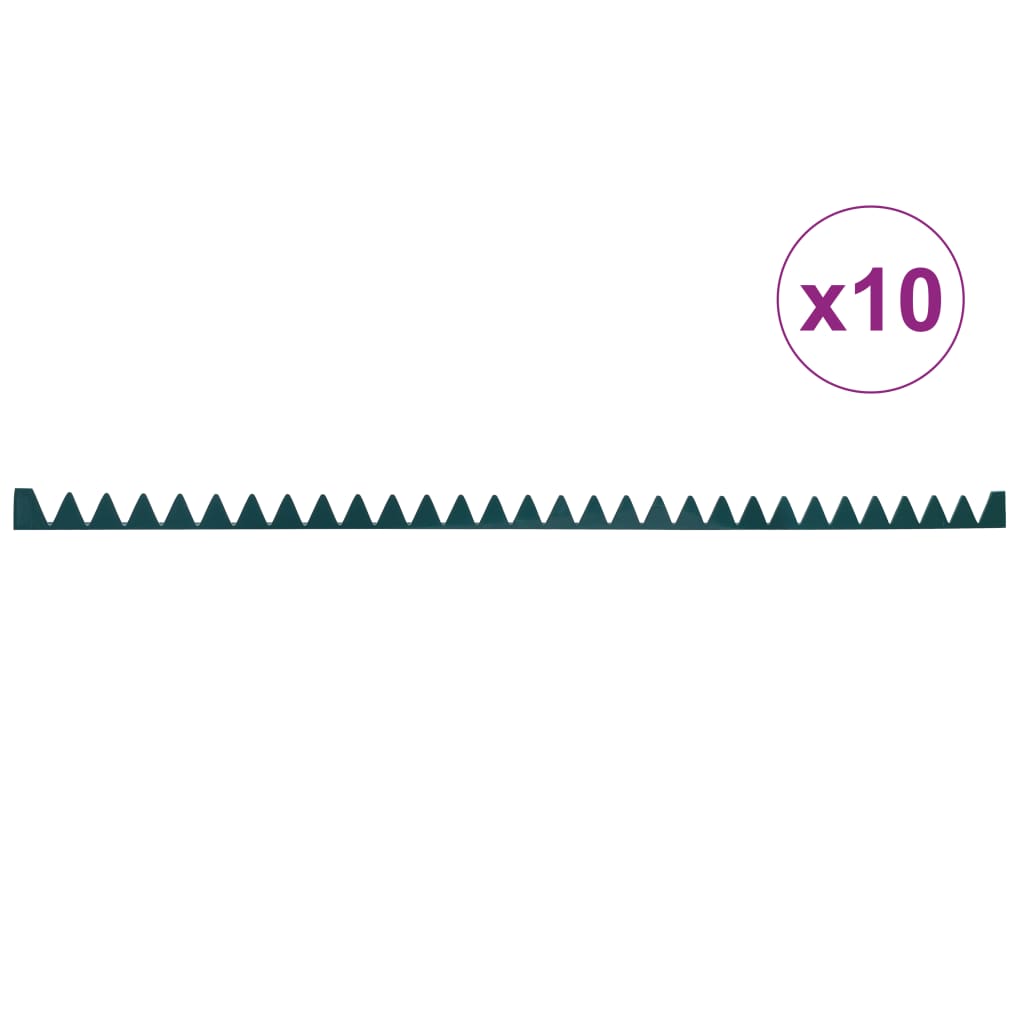 vidaXL Muurspikes 10 st 1 m gegalvaniseerd staal groen vidaXL Muurspikes 10 st 1 m gegalvaniseerd staal groen